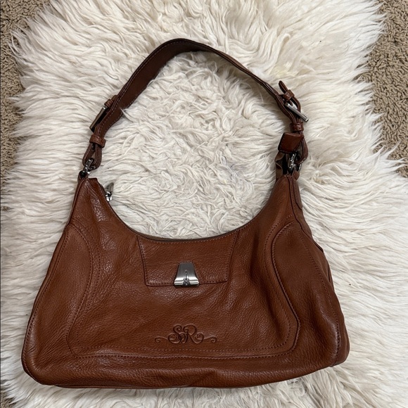 So Rachel by Longaberger Brown Pebble Leather
Hobo Shoulder Bag‎ Purse